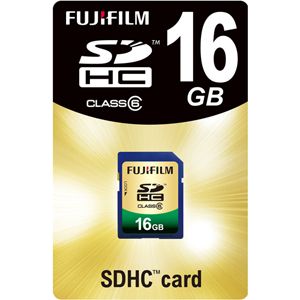 フジフィルム SDHCメモリーカード 16GB CLASS6 [ SDHC-016G-C6 ]