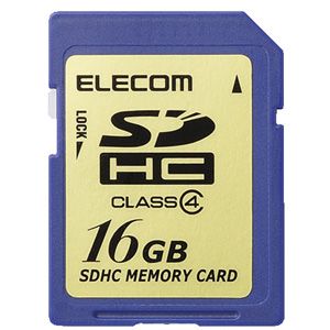 エレコム SDHCメモリーカード 16GB Class4 [ MF-FSDH16G ]