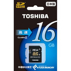 東芝 SDHCメモリーカード 16GB CLASS4 [ SD-E016G4 ]