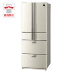 シャープ 504L 6ドア ノンフロン冷蔵庫（リーフゴールド） SHARP プラズマクラスター冷蔵庫[ SJ-PF50S-N ]