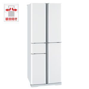 三菱 405L 5ドア ノンフロン冷蔵庫（ピュアホワイト） 切れちゃう冷凍[ MR-A41R-W ]