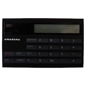 amadana（アマダナ） カード型電子計算機 12桁（ブラック） [ LC-404BK ]