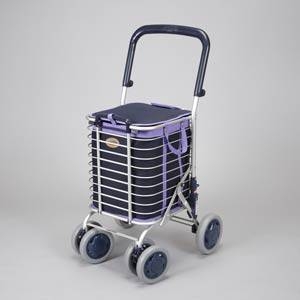 【訳あり・在庫処分】ユーバ産業 アルミワイヤーカート A-0178M メッシュ 紺