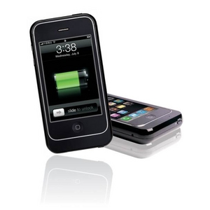 Q-Power iPhone用　充電池付きケース　★3G対応　（ブラック）