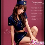 コスプレ 2011新作 セクシーミニスカ スチュワーデスコスチューム3点セット
