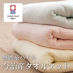 今治産タオルケット【無撚糸隠しパイル】 シングル【140×200cm】べージュ 綿100% 日本製