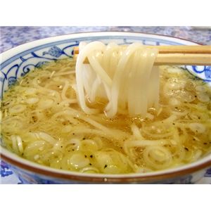 【お歳暮用 のし付き(名入れ不可)】【比内地鶏】の鶏塩スープで食べる「鶏塩や」稲庭うどん★ご贈答用 (4食入)