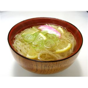 【お歳暮用 のし付き(名入れ不可)】【比内地鶏】の鶏塩スープで食べる「鶏塩や」稲庭うどん★レモン果汁付 ★ご贈答用( 12食入)