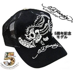 ED HARDY（エドハーディー） 5周年記念モデル Basic Cap／New York ベーシック ニューヨーク／ブラック【A1N0AVXK】
