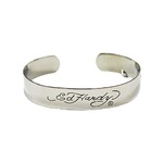Ed Hardy（エドハーディー） アクセサリー ステンレスブレスレット ロゴ/LOGO BRACELET/EDBR04SS/ L