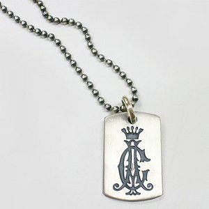 Christian Audigier クリスチャンオードジェー ネックレス ペンダント LOGO DOGTAG ロゴ ドッグタグ 【P024】