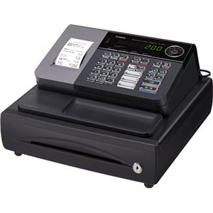 カシオ（CASIO）レジスター 本体 NL-200（SE-S20同等品） ブラック【ロールペーパー5巻セット】
