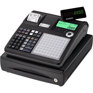 カシオ（CASIO）レジスター 本体 NK-2000-4S（TK-2600-4S同等品） ブラック【ロールペーパー20巻セット】