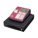 カシオ レジスター TE-300　レッド【ロールペーパー5巻セット】