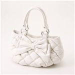 Rubin Rosa（ルビンローザ）モコモコキルトバッグ　ROK72 White