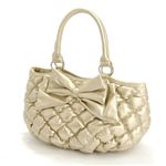 Rubin　Rosa（ルビンローザ）　モコモコキルトバッグ大　ROK73 Gold