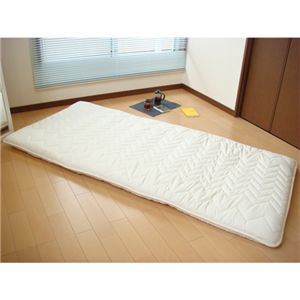 特許立体凹凸ドリームカット中芯入りアルパカ毛使用敷布団 シングル