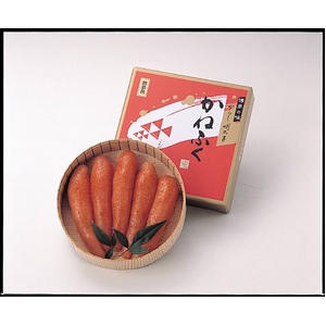 【お歳暮用 のし付き(名入れ不可)】博多かねふく 無着色からし明太子360g