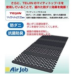 TEIJINテイジン防ダニ抗菌防臭わた+オーミケンシ紀州備長炭すのこ型除湿マット エアジョブR（シングル）紀州 備長炭タイプ 