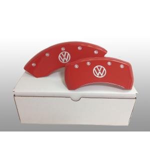 フォルクスワーゲン　VW 　ブレーキキャリパー　カバー　レッド