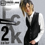 Luxury Black（ラグジュアリーブラック） ピーク衿シャイニードレスジレ BLK（ブラック） Sサイズ