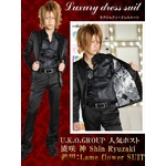 LuxuryBlack（ラグジュアリーブラック） ドレススーツ Lameflower SUIT XLサイズ