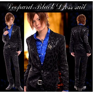 ホスト系ブランドLuxuryBlack(ラグジュアリーブラック)ラグジュアリードレススーツ彩艶Leopord×Black(M)