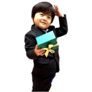子供 スーツ 男の子 キッズスーツ 3点セット (ストライプスーツ(L) 120) 子供服 