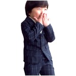子供 スーツ 男の子 キッズスーツ 3点セット ウィンドペンスーツNYV(M) 110) 子供服 