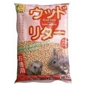 三晃商会 ウッド・リター 7L （ウサギ・フェレット・モルモット用トイレ砂） 【ペット用品】