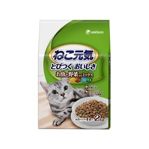 ユニ・チャーム ねこ元気 お魚と野菜ミックス 2Kg 【ペット用品】