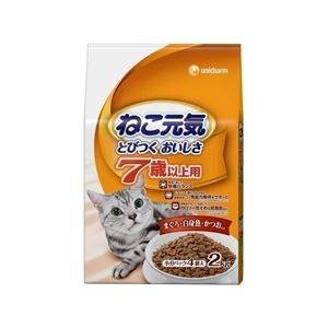 ユニ・チャーム ねこ元気 7歳以上用まぐろ白身魚 2Kg 【ペット用品】