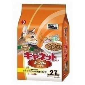ペットライン Pキャネットチップかつお味ミックス2.7Kg 【ペット用品】