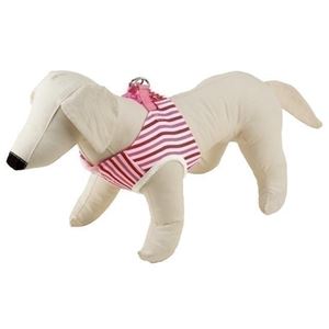 ヤマヒサ LA ベストハーネス ストライプ SS ピンク 【ペット用品】