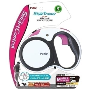 ヤマヒサ STリールリード スマートコントロール M 白 【ペット用品】