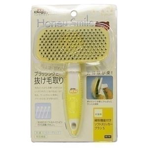 ドギーマンハヤシ HS掃除機能付きソフトスリッカーブラシー S 【ペット用品】