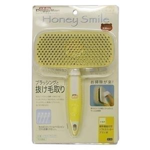 ドギーマンハヤシ HS掃除機能付きソフトスリッカーブラシー M 【ペット用品】