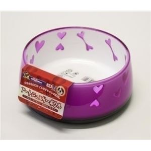 ドギーマンハヤシ ハヤシ アートジュエリーボウル M ピンク 【ペット用品】