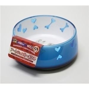 ドギーマンハヤシ ハヤシ アートジュエリーボウル M 青 【ペット用品】