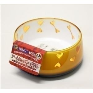 ドギーマンハヤシ ハヤシ アートジュエリーボウル M オレンジ 【ペット用品】