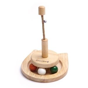 ドギーマンハヤシ ウッディーキャットーイ グルグル玉ころ 【ペット用品】