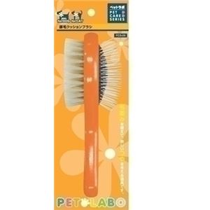 スーパーキャット ペットラボ 豚毛クッションブラシ 【ペット用品】