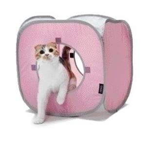 D-culture キャット プレイキューブ 1個パック ピンク 【ペット用品】