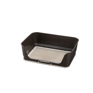 リッチェル RCしつけ用ステップ壁付きトイレ レギュラー 茶 【ペット用品】