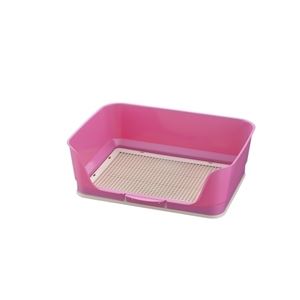 リッチェル RCしつけ用ステップ壁付きトイレ レギュラー ピンク 【ペット用品】