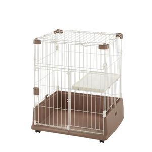リッチェル ペット用ラクリーンケージ700H 茶 【ペット用品】