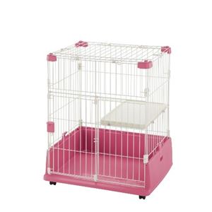 リッチェル ペット用ラクリーンケージ700H ピンク 【ペット用品】