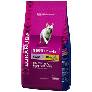 プロクター＆ギャンブル・ジャパン ユーカヌバ 1歳〜6歳用体重管理用 小型犬種（超小粒） 2.7Kg【ペット用品】【犬用・フード】