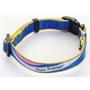 ヤマヒサ ペットケア ペティオ Style Trainer スプラッシュカラー M ブルー W56887【ペット用品】【首輪】