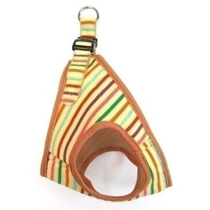 岡野製作所 ストライプソフトハーネス SS マルチイエロー【ペット用品】【ハーネス】